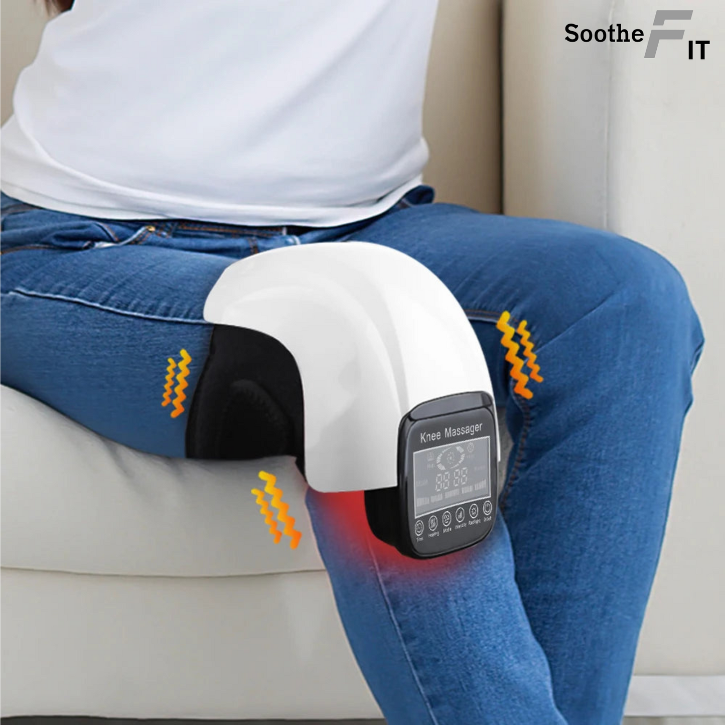 Electric Infrared Heating Knee Massage Air Pressure& Vibration Physiotherapy Instrument Knee Massage Rehabilitation Pain Relief