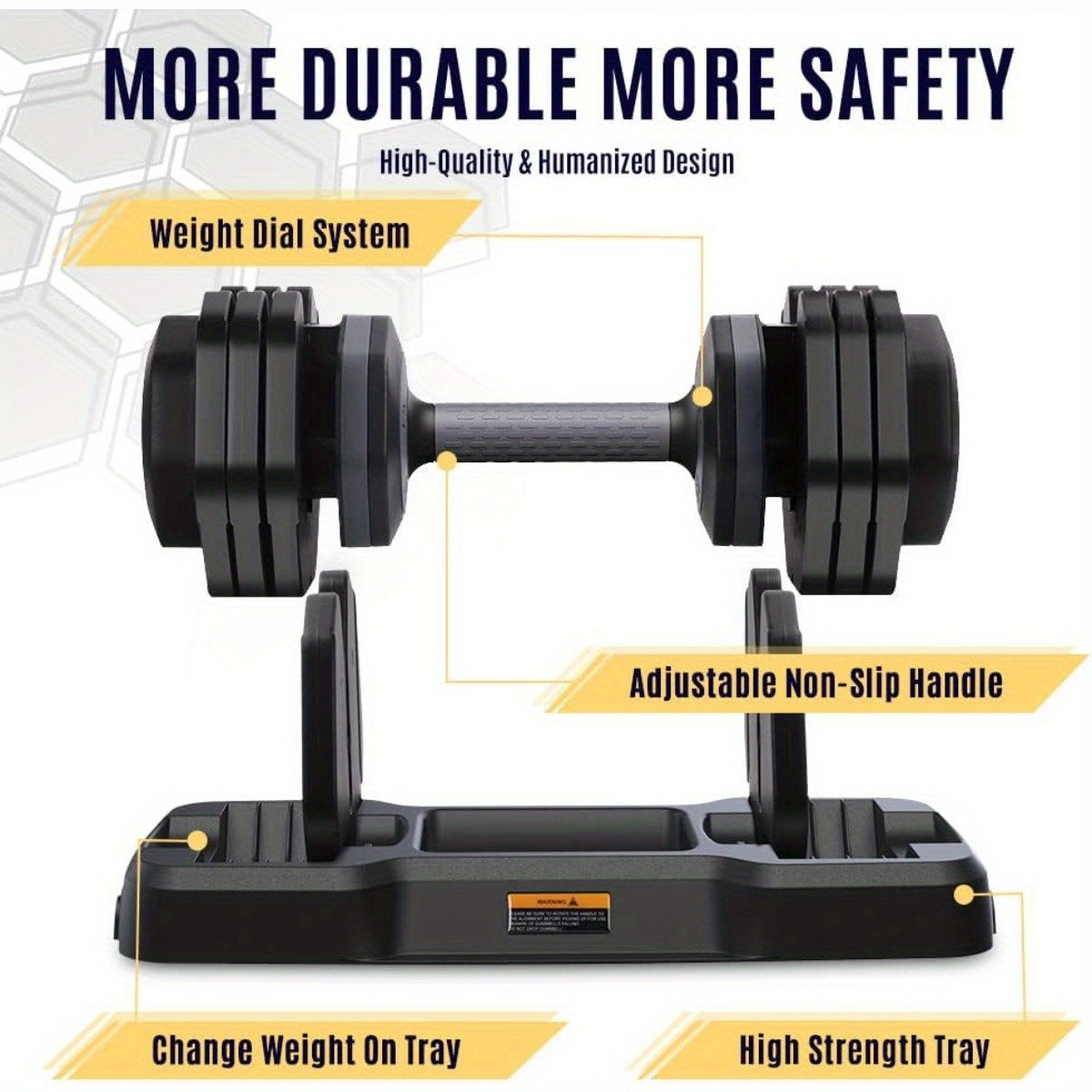 Adjustable Dumbbells 2x24.5KG (49KG Total)