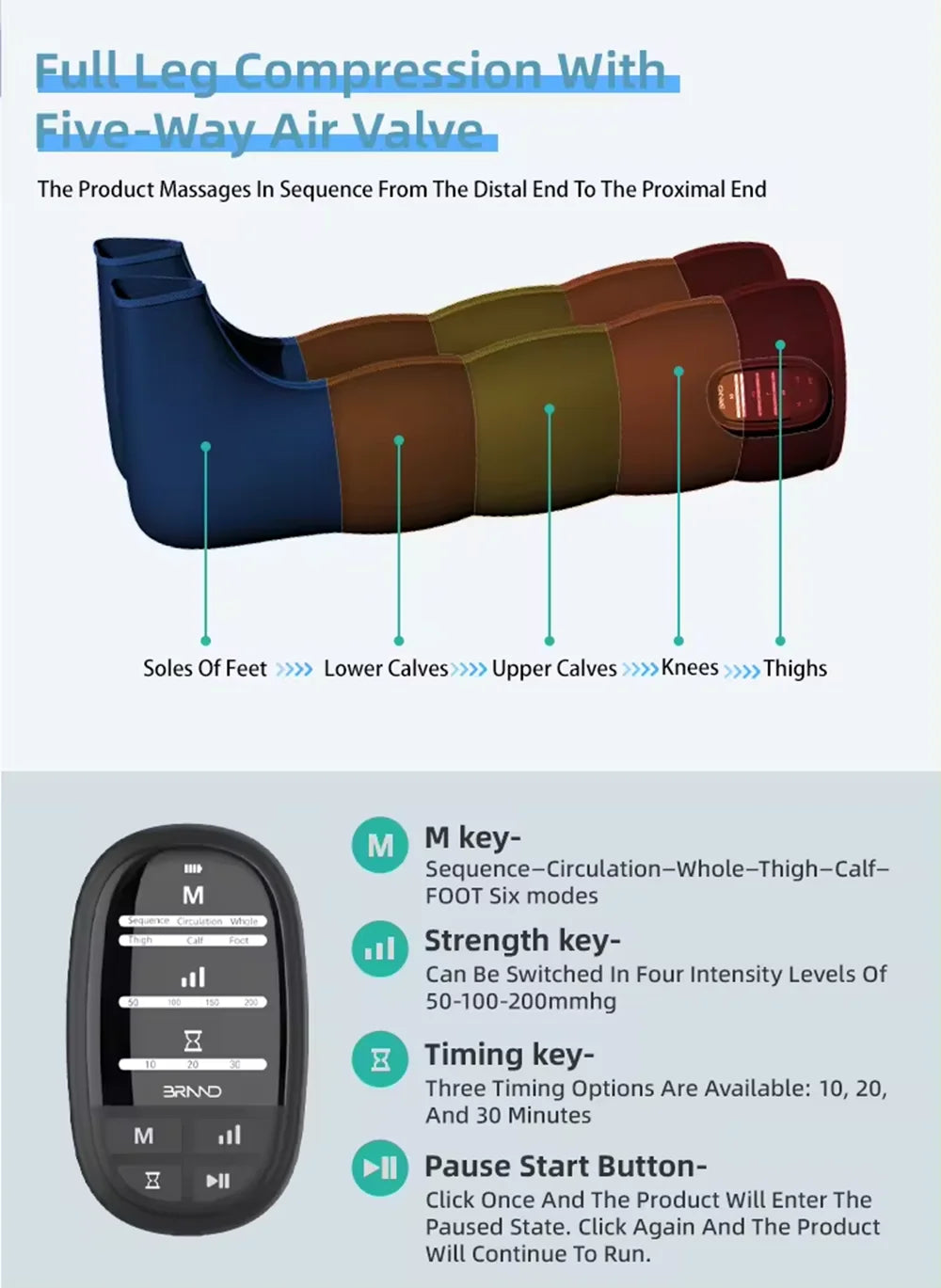 Wireless Air Compression Massager