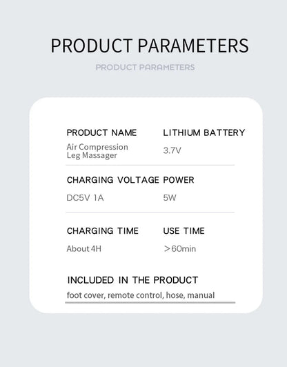 Air Compression Leg Massager
